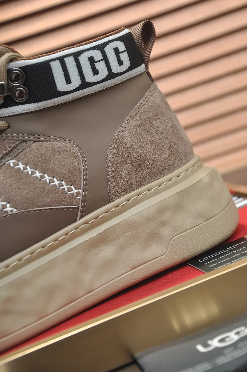Men's shoes 💰640💶 [UGG] (full wool lining) top-end high-quality fur-in-one warm snow boots from Australia's warm luxury brand men's shoes, UGG-5877 official website synchronized, made of imported cowhide, carefully sewn...Imported rubber foam outsole (comfortable, soft, wear-resistant) The quality is really great...Exquisite workmanship, you can't put it down at first sight, available in sizes 39-44
